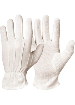 GranberG Bomullshandske vit trikå L (fp om 12 x 2 st)