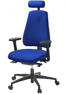 LANAB DESIGN Kontorsstol LD6340 blå m svankstöd