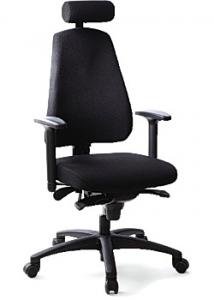 LANAB DESIGN Kontorsstol LD6340 svart m svankstöd