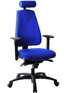 LANAB DESIGN Kontorsstol LD6340Deluxe blå m svankstöd