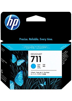 Hewlett Packard Bläckpatron CZ134A cyan (fp om 3 st)