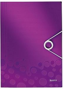 Leitz Snoddmapp 3-klaff WOW A4 PP lila