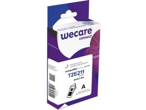 Tape WECARE 6mm TZe-211 Svart på Vit