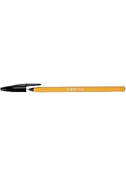 BiC Kulpenna orange fine 0.8MM svart (fp om 20 st)