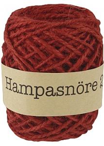 Hedlunds OF SWEDEN Hampasnöre röd 25m/rl (rulle om 25 m)