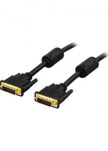 DELTACO Kabel DVI 1m