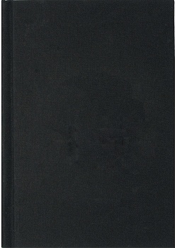 Burde Ant.bok svart linnetextil linj A5
