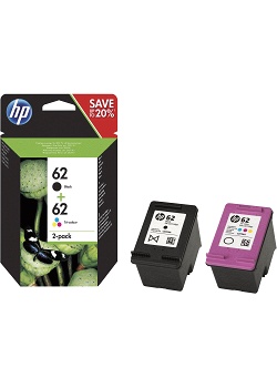 Hewlett Packard Bläckpatron N9J71AE BK/CL (fp om 2 st)