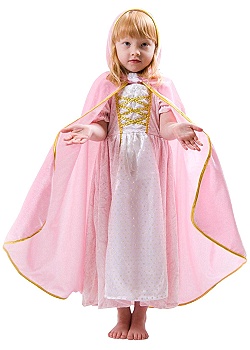 Maskeraddräkt Prinsesscape Rosa