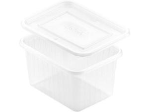 Plastform rektangulär 750ml m. lock50/FP