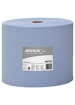 KATRIN Industritorkrulle Plus L2 blå 350m (rulle om 350 m)