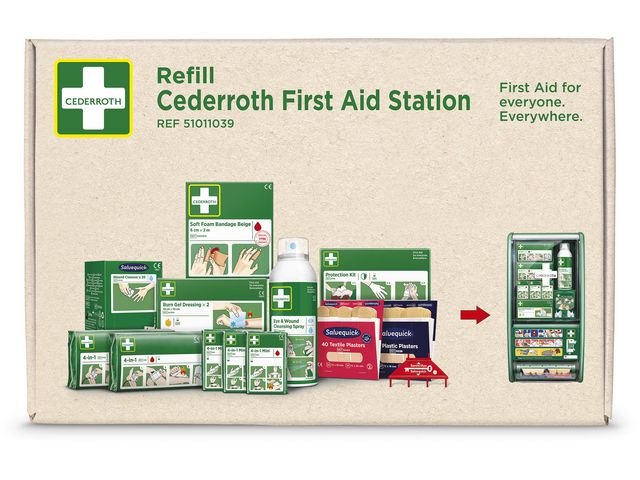 Refill till CEDERROTH First Aid Station