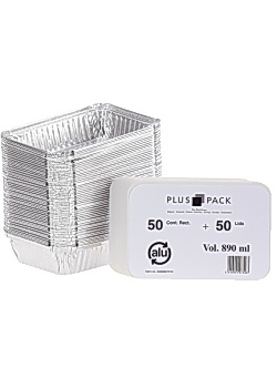 Aluminiumform inkl. lock 890ml (fp om 50 st)