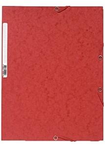 Exacompta Gummibandsmapp 400g A4 röd