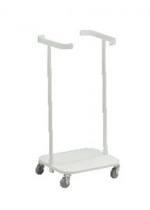 Säckvagn enkel 60L öppen med 4 hjul