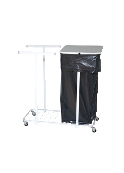 Säckvagn dubbel 100-125L med 4 hjul