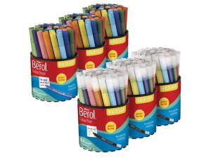 Fiberpenna BEROL Storpack Fine Broad 25