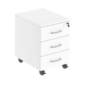 Hurts mobil 3 lådig, djup 450mm vit