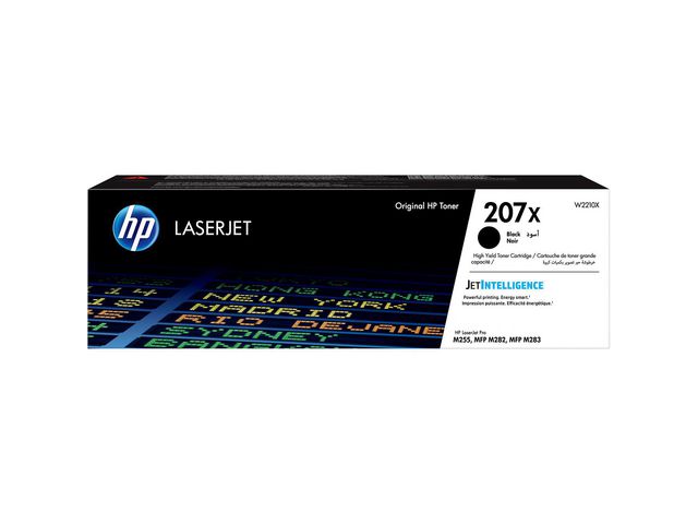 Toner HP W2210X 207X Svart