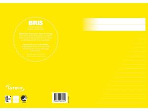 Skrivhäfte A5 linj. 8,5mm gul 200/fp