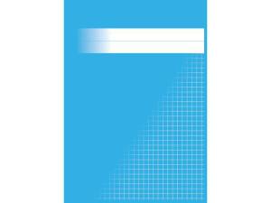 Räknehäfte A5 5x5mm mellanblå 400/fp