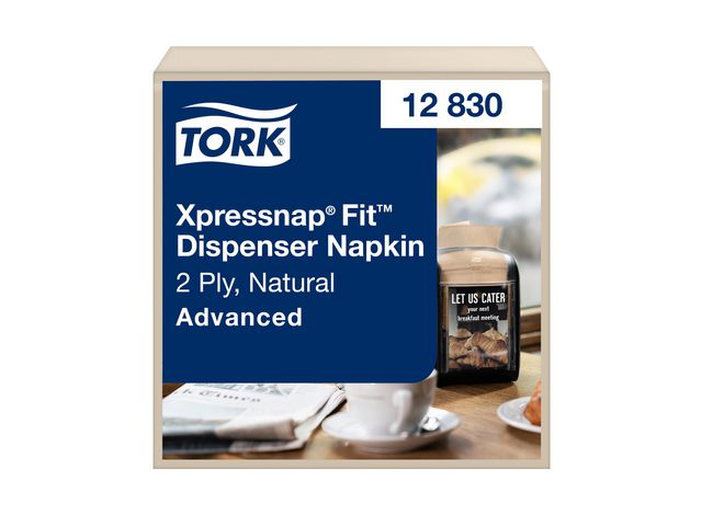 Servett TORK Xpressnap N14 natur 120/FP