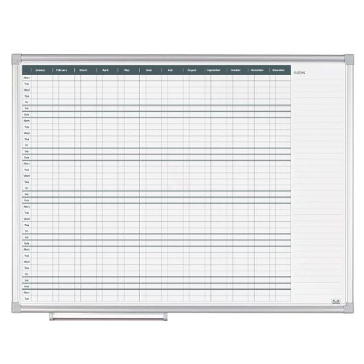 Tavla 2x3 Årsplan 120x90cm