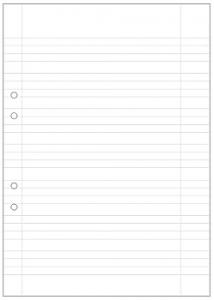 Lösblad A4 linj. 5+5+5+7mm hålat (fp om 500 st)