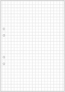 Lösblad A4 rutat 10x10mm hålat (fp om 25 blad)