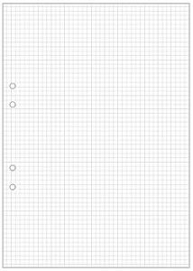 Lösblad A4 rutat 5x5mm hålat (fp om 500 st)