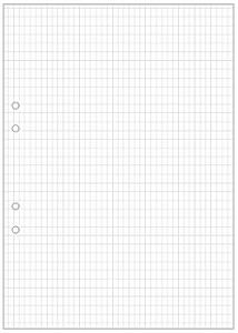 Lösblad A4 rutat 5x8mm hålat (fp om 500 st)