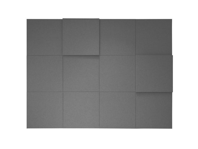 Väggabsorbent 100x100x3 Dox 52-mel.grå