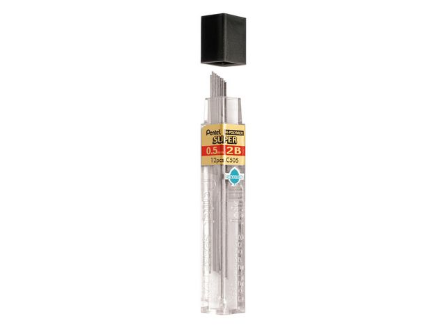 Reservstift PENTEL 2B 0.5mm 12/FP