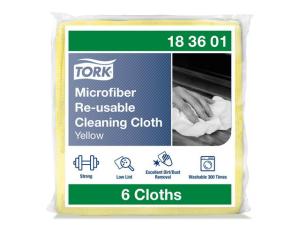 Rengöringsduk TORK mikrofiber gul 6/FP