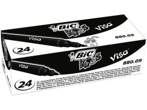 Fiberpenna BIC Kids Visa F svart 24/fp