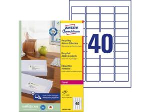 Etikett AVERY RECY 457X254 4000/FP