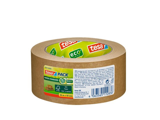 Packtejp TESA 58291 50mmx50m papper