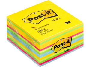 Notes POST-IT kub 76x76 450bl u.colours