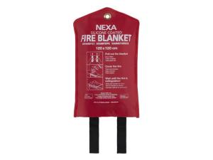 Brandfilt Silikon 120x120cm Röd