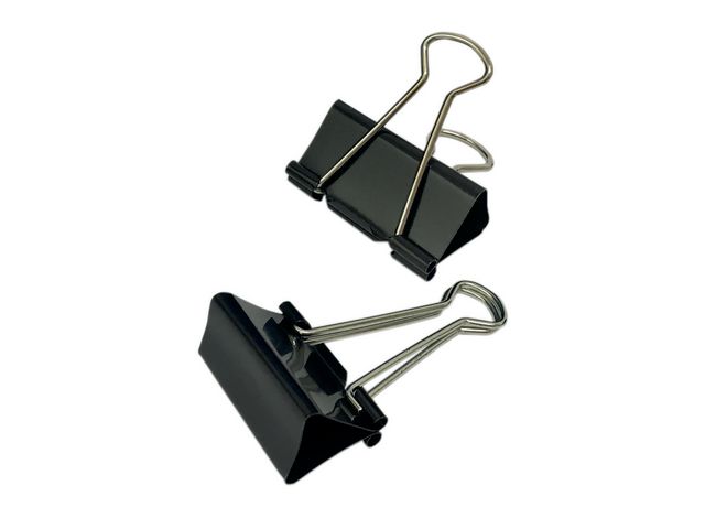 Pappersklämma  Foldback 41mm 12/FP