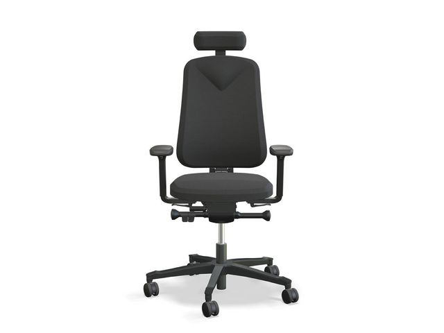 Höganäs 280 svart inkl armstöd/nackstöd