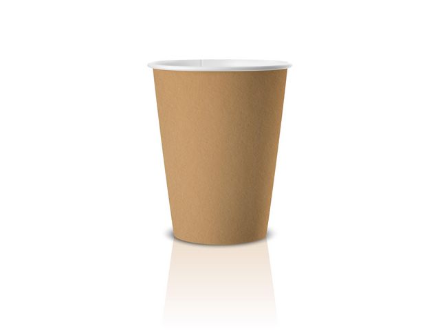 Pappersbägare 18cl brun 50/FP