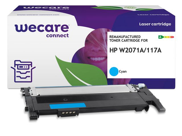 Toner WECARE HP W2071A 117A 1K cyan
