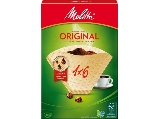 KAFFEFILTER 1X6 OBLEKTA 40-P