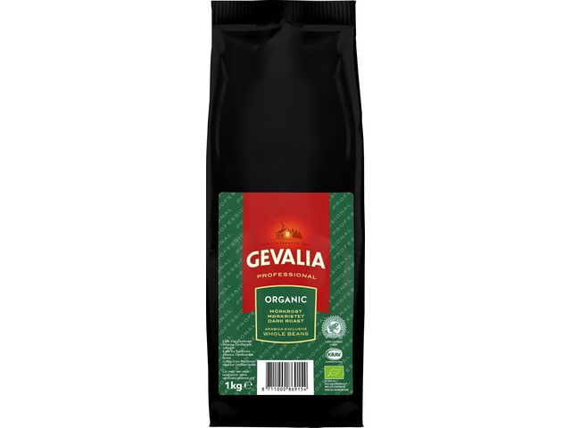 GEVALIA HELA BÖNOR ORGANIC 8*1000g