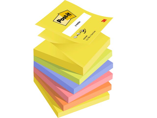 Notes POST-IT Z-block 76x76mm rainbow