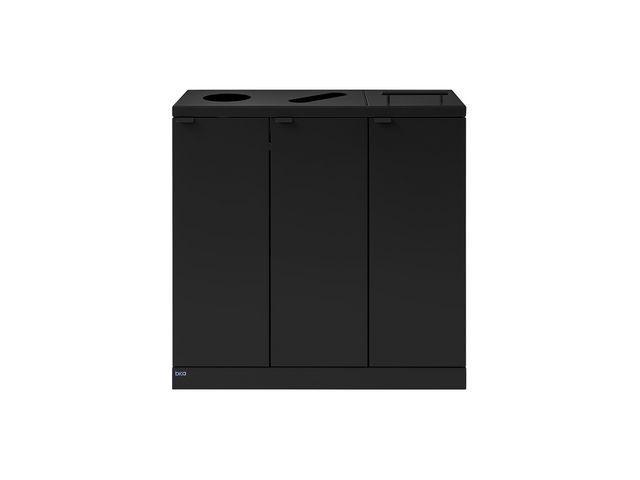 Avfallshantering BICA 3x65L hjul svart