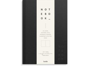 Ant.bok BURDE A5 textil olinj svart