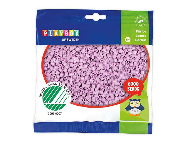 Rörpärlor pastell lila 6000/fp