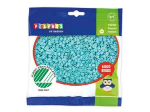 Rörpärlor pastell turkos 6000/fp